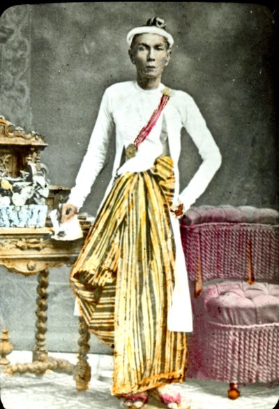 Birmese man, 1880s door Unknown